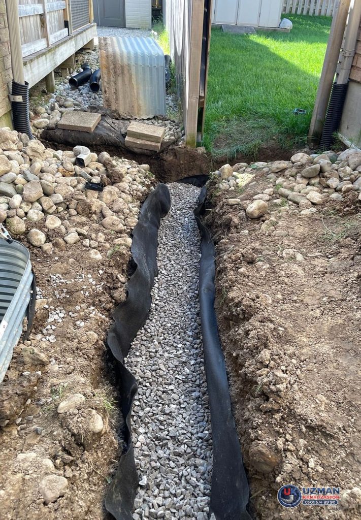 Bahçe drenaj yapımı 
