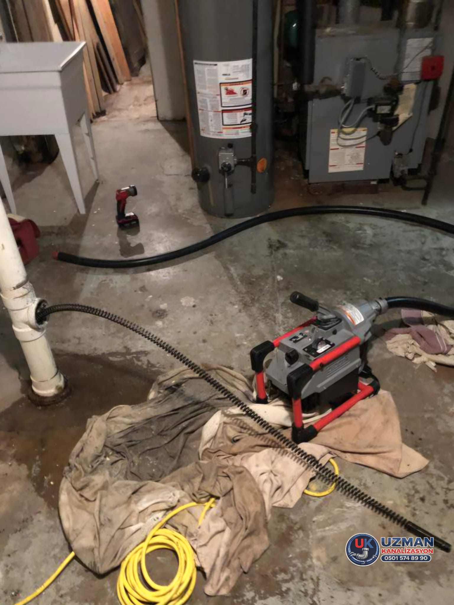 Gider açma makinesi ile tıkanıklık açma 