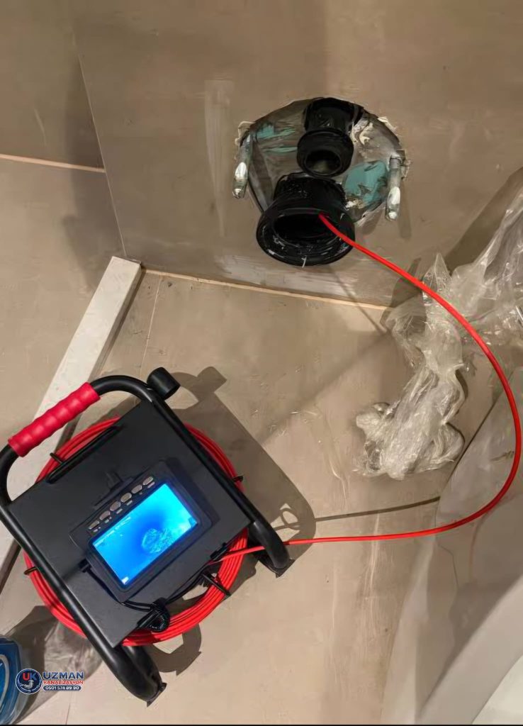 mutfak gideri kameralı kanal görüntüleme cihazı ile tıkanıklık tespiti istanbul