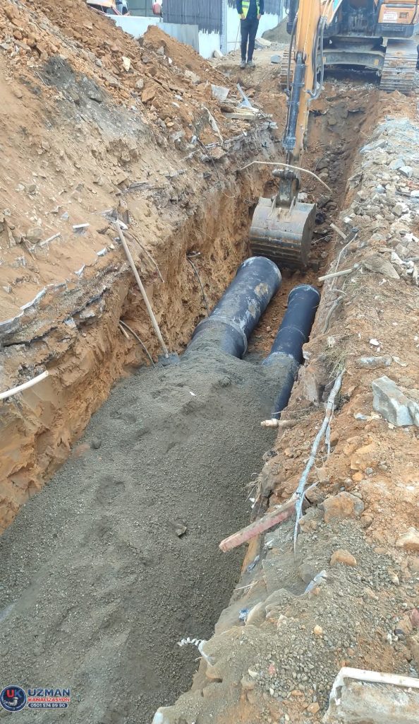 istanbul kanalizasyon borusu döşeme altyapı çalısması