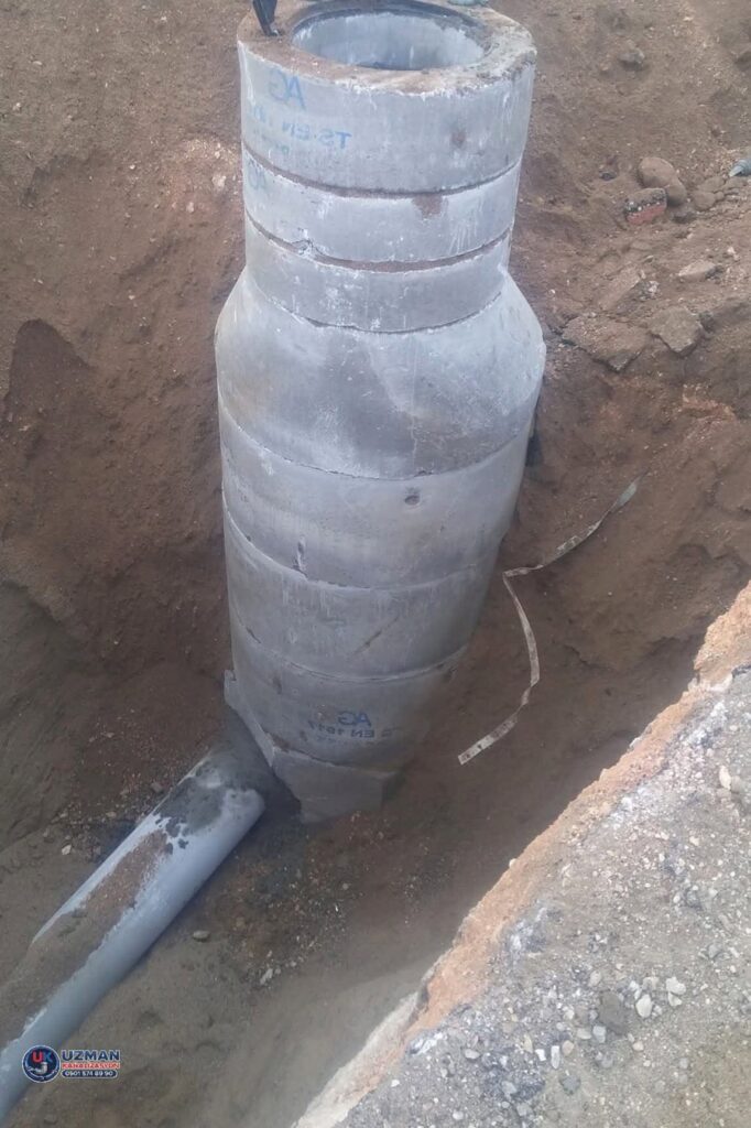 logar bacası montajı kanalizasyon altyapı çalışması