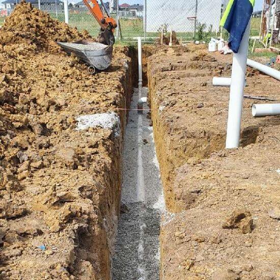 Sarıyer kanalizasyon hattı kazı ve boru döşeme işlemi