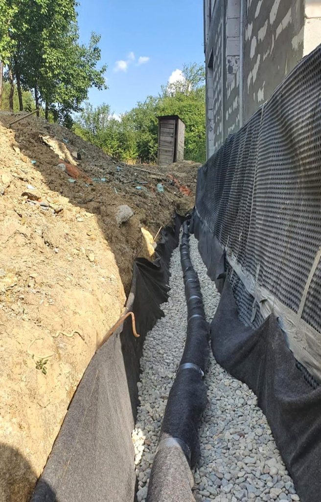 Şişli bina çevresi drenaj yalıtım uygulaması