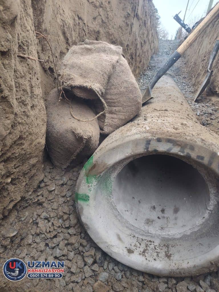 beton logar yapımı ve kanalizasyon bağlantısı