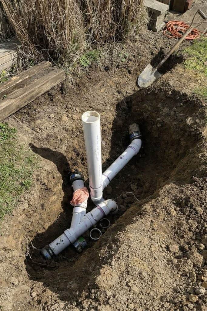 Bahçe kanalizasyon bağlantı ve altyapı çalışması