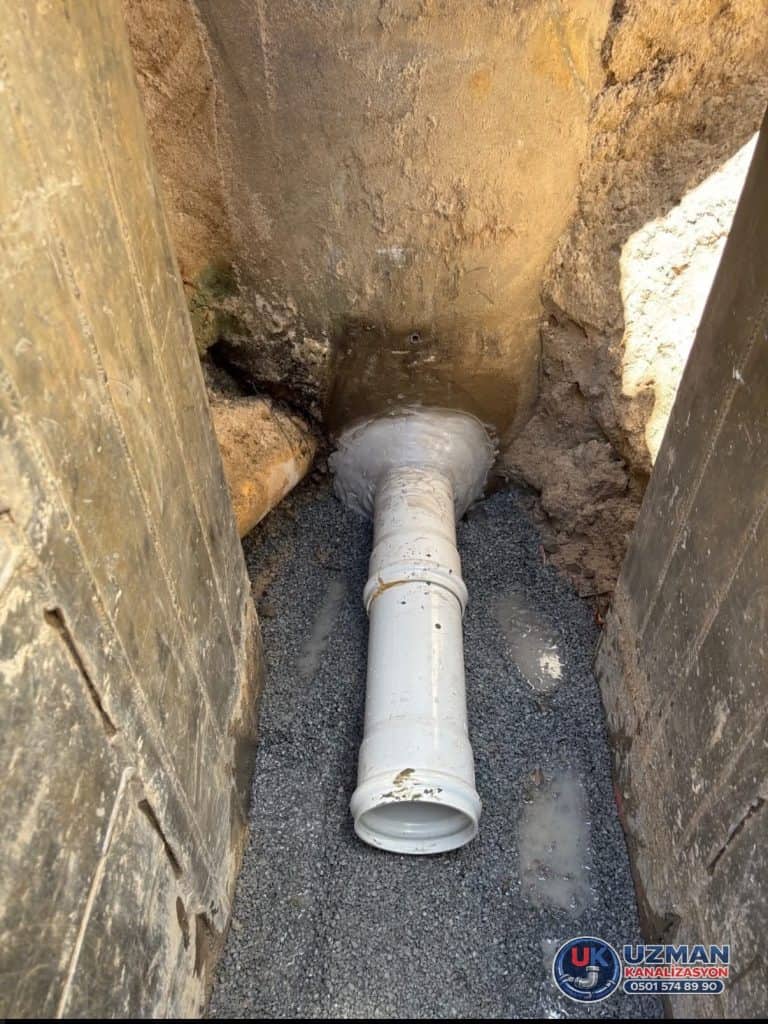 Güngören kanalizasyon boru bağlantı işlemi ve altyapı çalışması