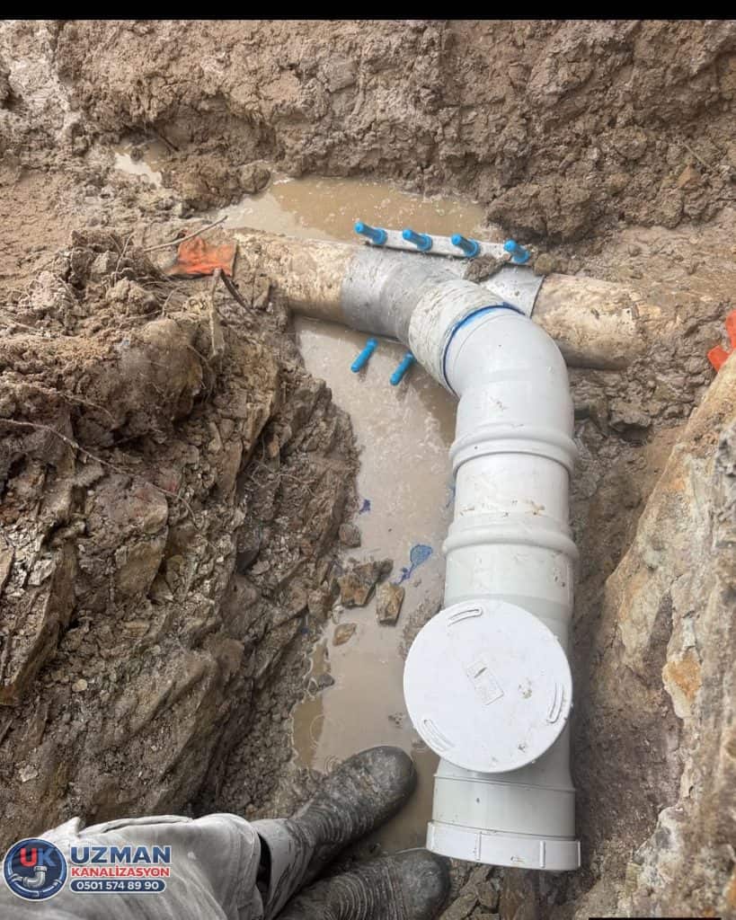 Güngören PVC kanalizasyon boru bağlantısı ve dönüş hattı