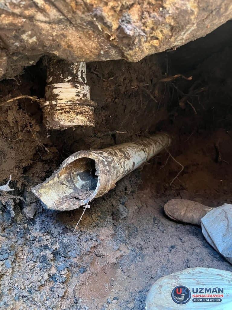 Kanalizasyon hat yenileme işlemi tünel kazı yöntemi