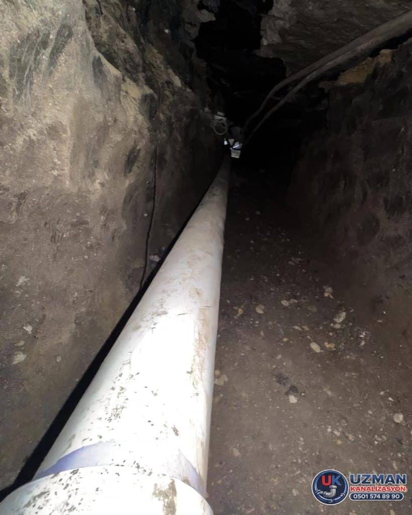 kanalizasyon tünel içi boru hattı uygulaması