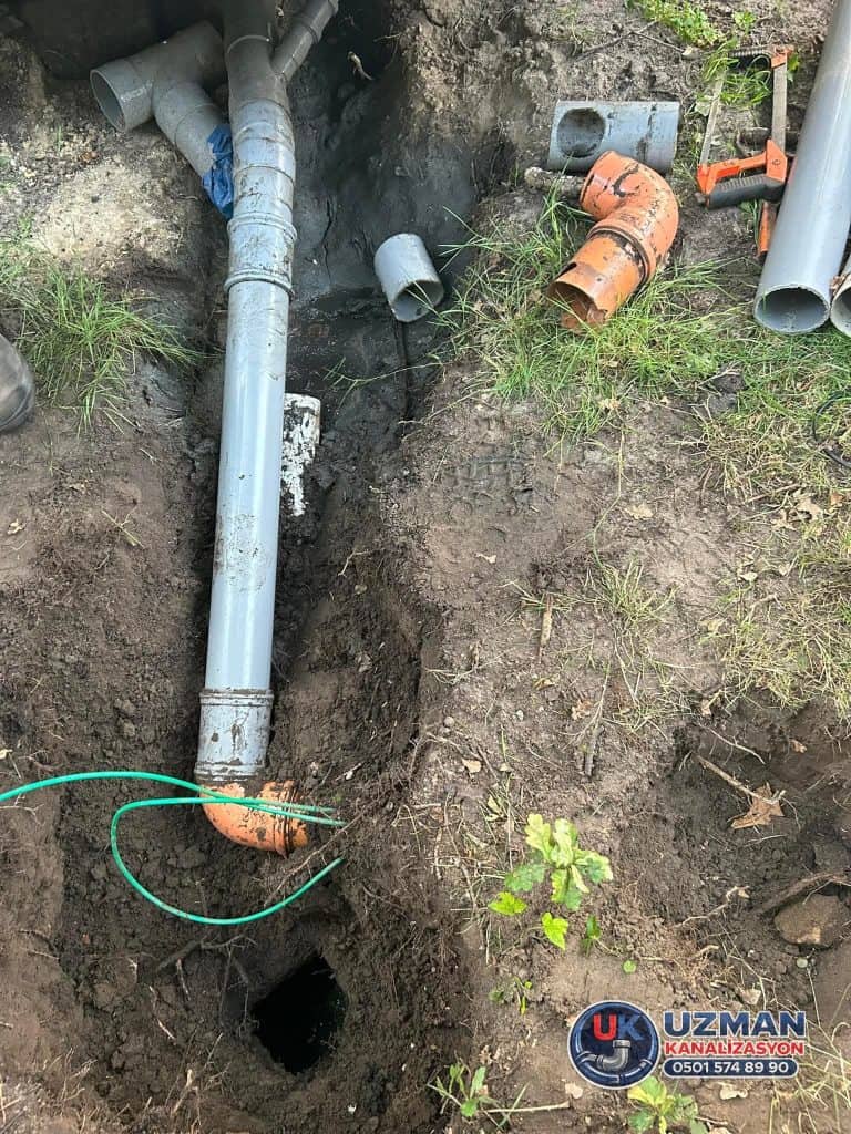 Logar bağlantı ve kanalizasyon hattı
