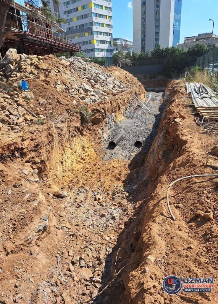 sultangazi altyapı kazı ve kanalizasyon hat açma çalışması