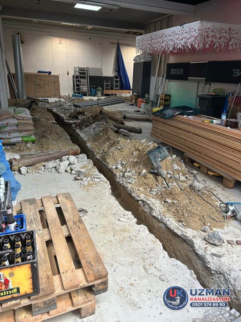 Tuzla kanalizasyon hat yenileme uygulaması