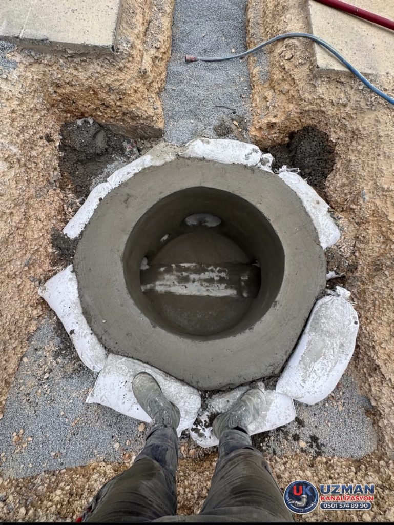 Yuvarlak logar tamiri ve betonarme güçlendirme işlemi