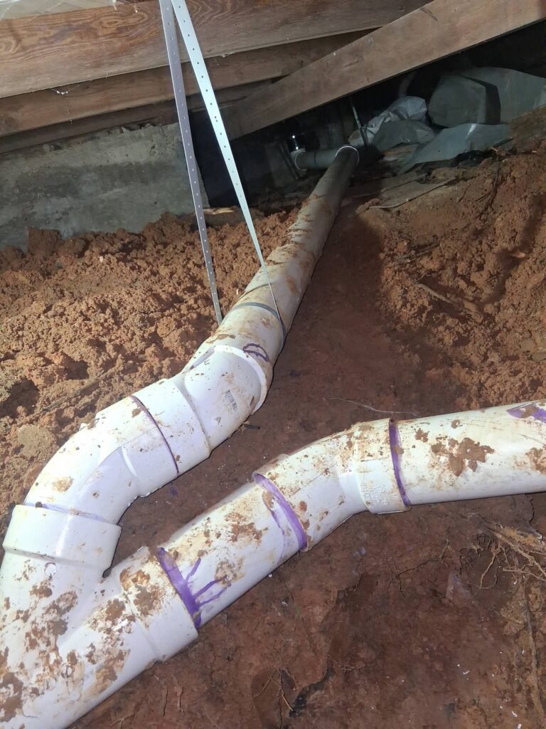 Kanalizasyon borusu değişimi ve tamiri için yapılan kazı çalışması